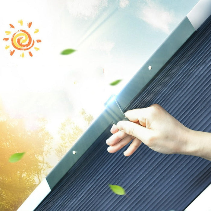 Car UV Shield, Protect Your Vehicle from Harmful Sun Rays: dark blue, black solar panel, promotional product illustration sty