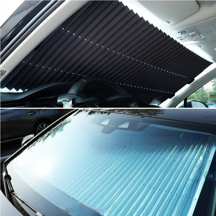 Car UV Shield, Protect Your Vehicle from Harmful Sun Rays: dark blue, black solar panel, promotional product illustration sty