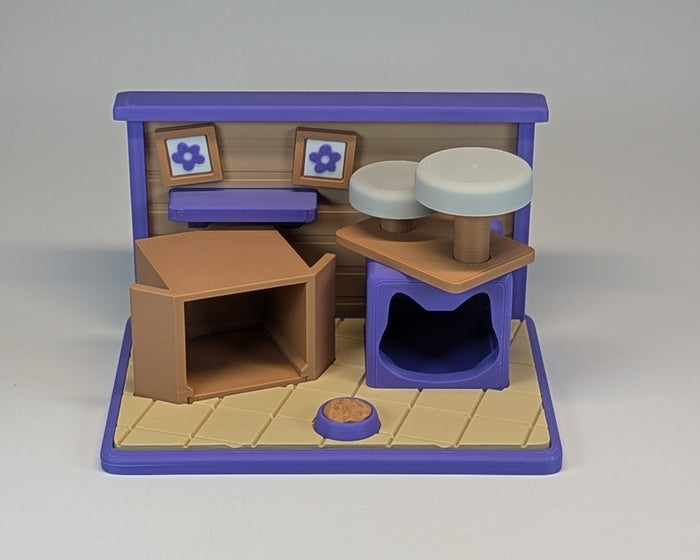 Tiny Habitat Cats Playset empty
