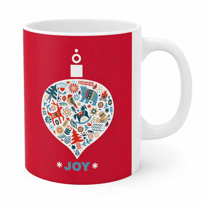 Ceramic 11oz Mug for a Festive Holiday Ornament Default