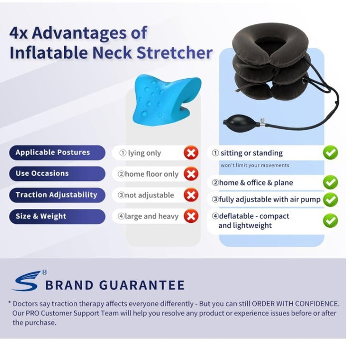 Cervical Neck Traction Device and Neck Brace by Siwei for Instant Neck Pain-214