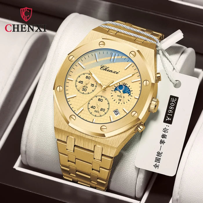 CHENXI 948 Men's Stainless Steel Chronograph Watch