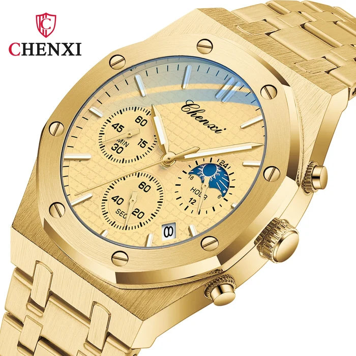 CHENXI 948 Men's Stainless Steel Chronograph Watch