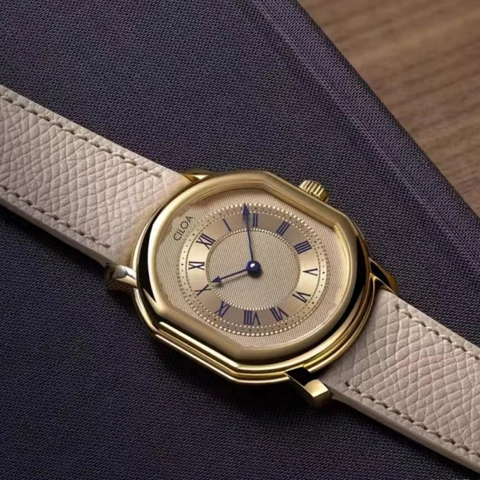 CILOA Gold Custom Men's Retro Watch - Waterproof Quartz