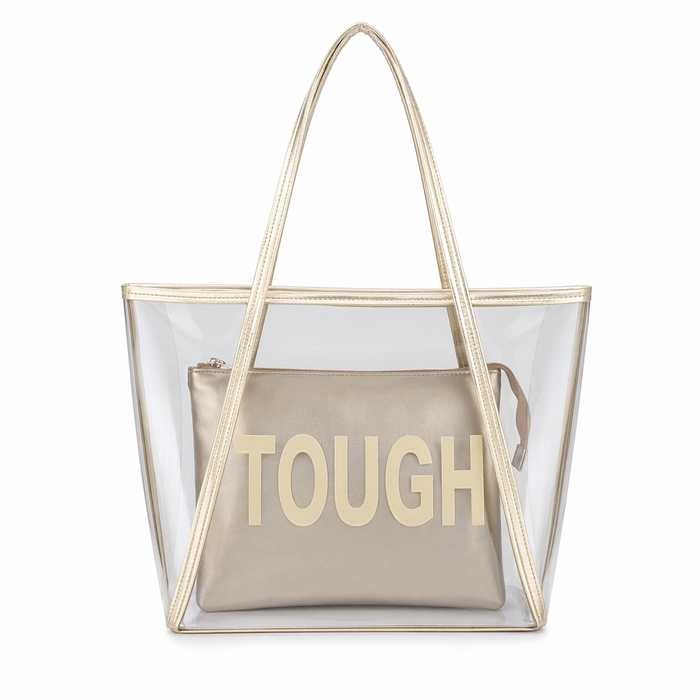 Clear Transparent Tote Bag with Removable Inner Pouch Default
