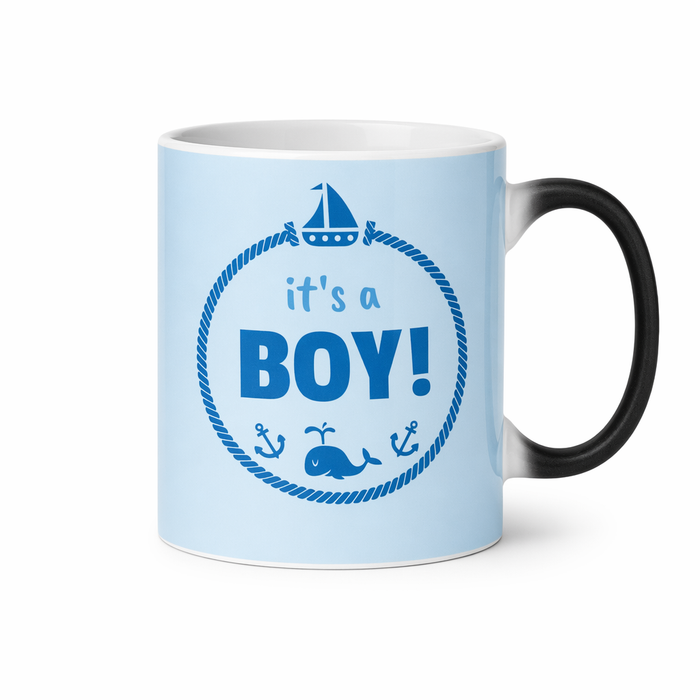 Color Changing Heat Sensitive Mug for a Baby Boy Shower Default