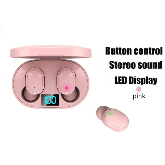Colorful Dragon Echo Bluetooth Earbuds: black, light blue wireless earbuds with charging case, minimal tech product style