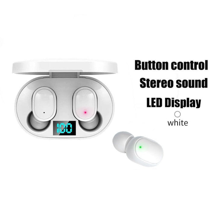 Colorful Dragon Echo Bluetooth Earbuds: black, light blue wireless earbuds with charging case, minimal tech product style