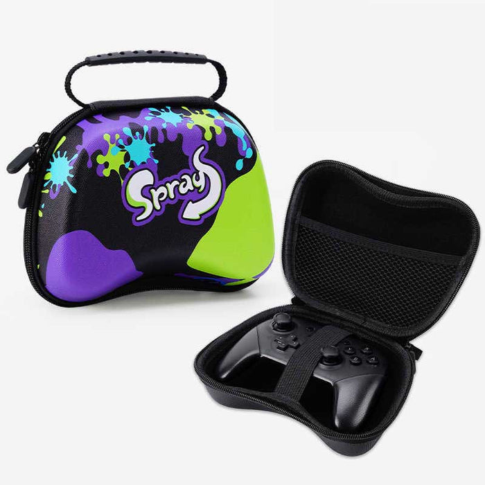 Controller Case for Gaming Accessories: black, dark gray The Legend of Zelda-style eye emblem/theme, gaming-themed, minimal s