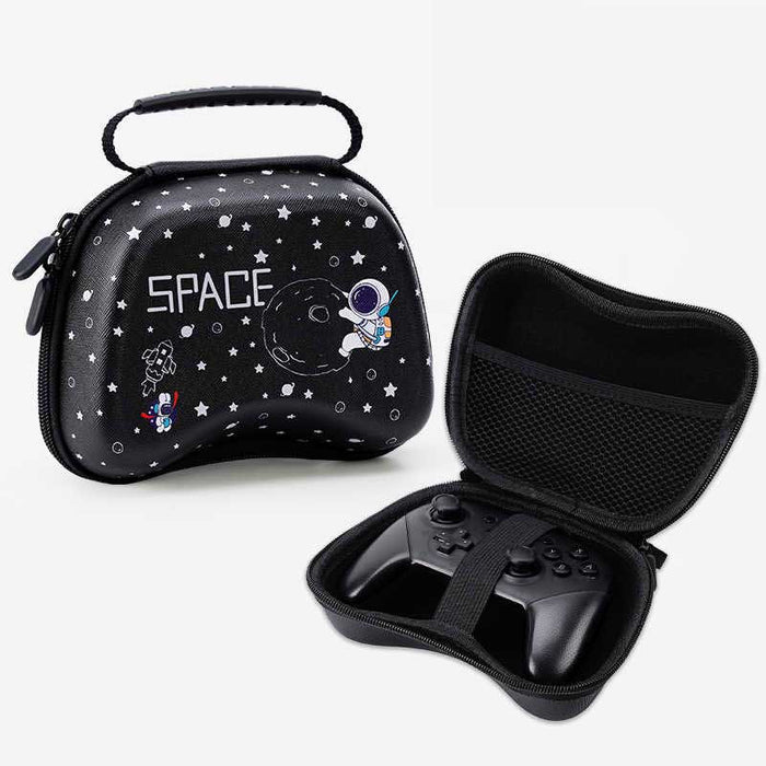 Controller Case for Gaming Accessories: black, dark gray The Legend of Zelda-style eye emblem/theme, gaming-themed, minimal s