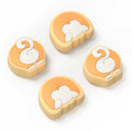 Corgi Butt Switch Thumb Grips, Review: orange, cream stylized sleeping animal/character figures, kawaii cartoon style