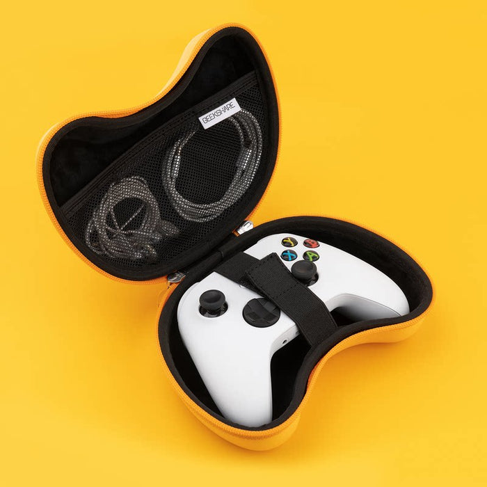 Corgi Controller Case: Cute & Protective: yellow, white game controller, cartoon style