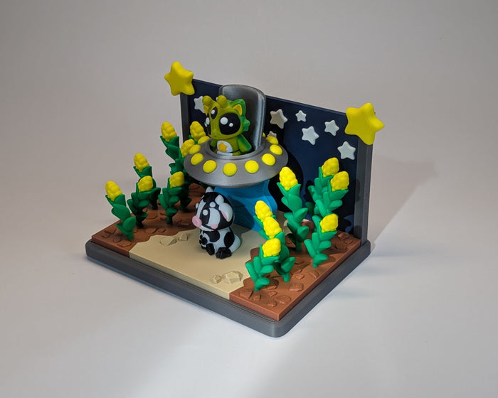 Cosmic Cow Abduction Tiny Habitat Left Angled View