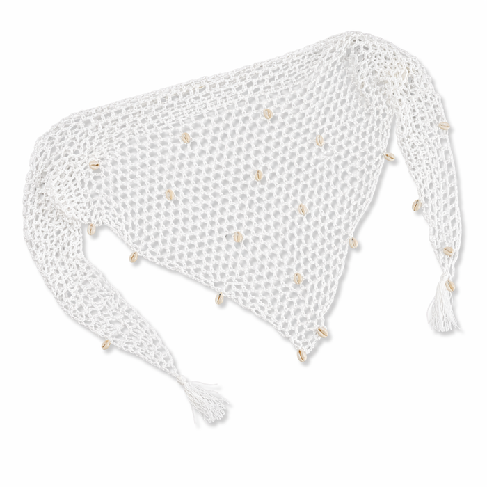 Crocheted Swimsuit Skirt Cover-up White