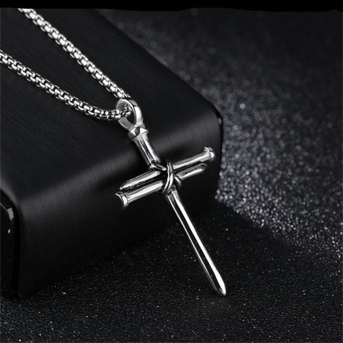 Cross Collar: gold, black cross, minimal style
