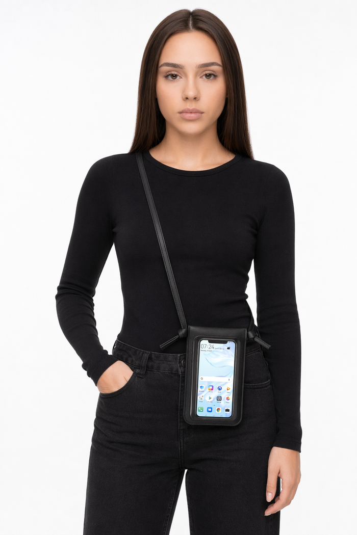 Crossbody Phone Wallet with Touch Screen and Hands-Free Design Default