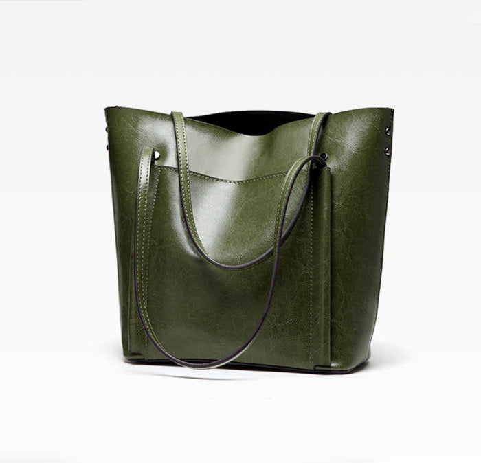 Crossbody Tote Bag for Women: brown, dark brown handbag/tote bag, minimal style