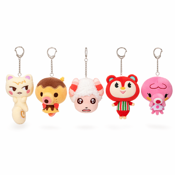 Cute ACNH Plush Keychains Collection Dom