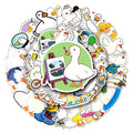 Cute Duck Stickers for Personalization: white, orange ducks and geese, kawaii cartoon style