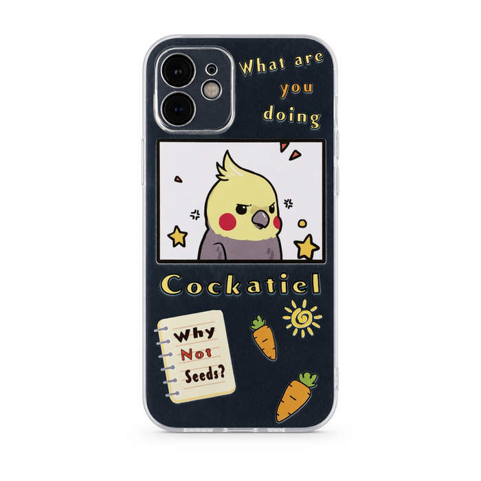 Cute Parrot Phone Case with Cockatiel Design B