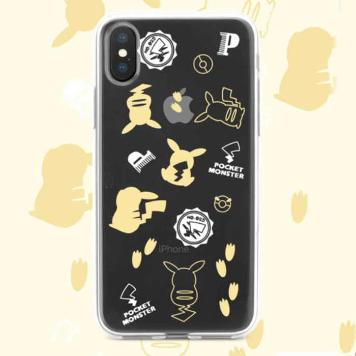 Cute Phone Case with Unique Design: black, yellow Pokémon characters/theme, cartoon graphic style