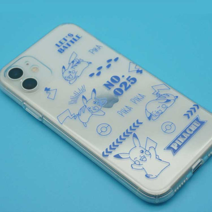 Cute Phone Case with Unique Design: black, yellow Pokémon characters/theme, cartoon graphic style