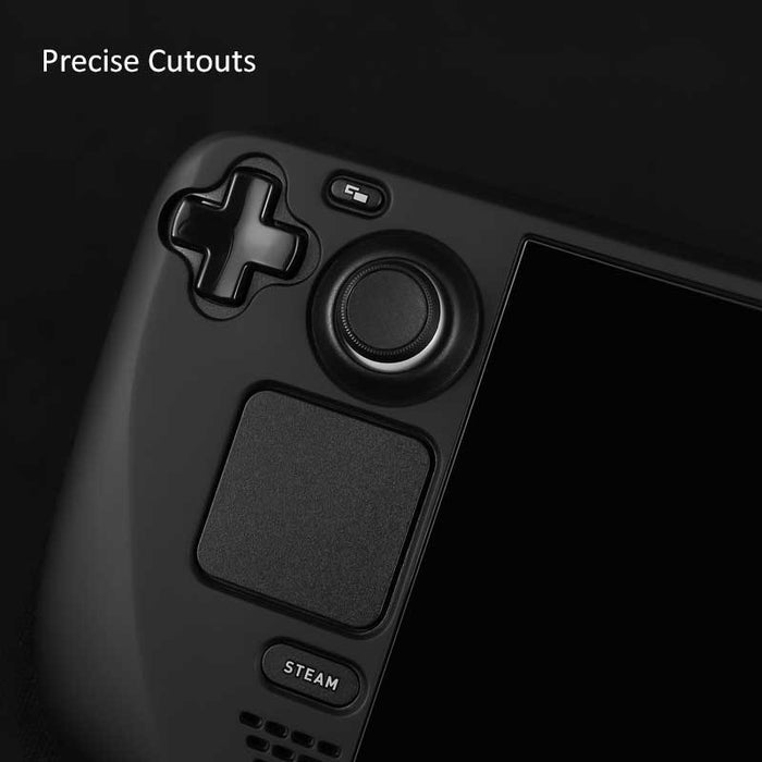 Cute & Spooky Steam Deck Case: black, white Destiny-themed graphic panel, gaming-themed graphic style