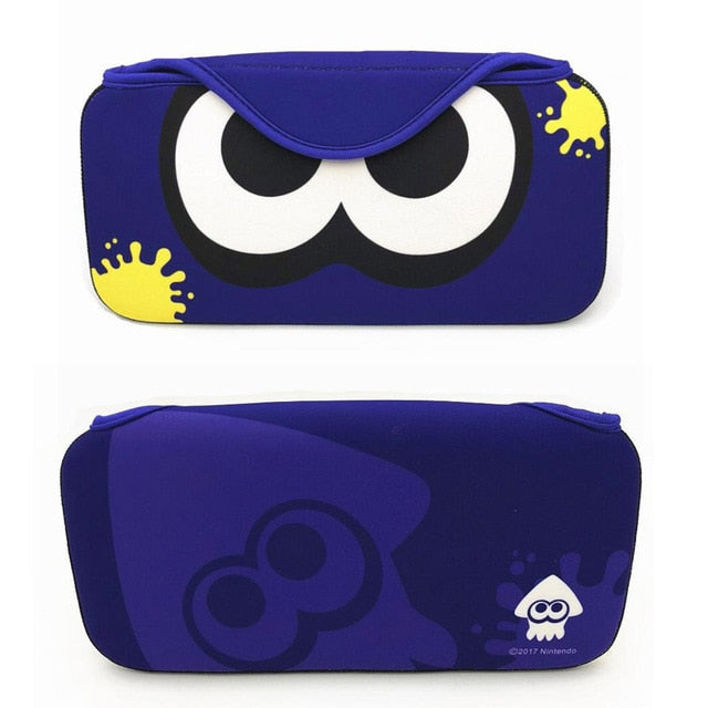 Cute Switch Case: High Quality Protection: green, dark green Animal Crossing characters, cartoon, game-themed style