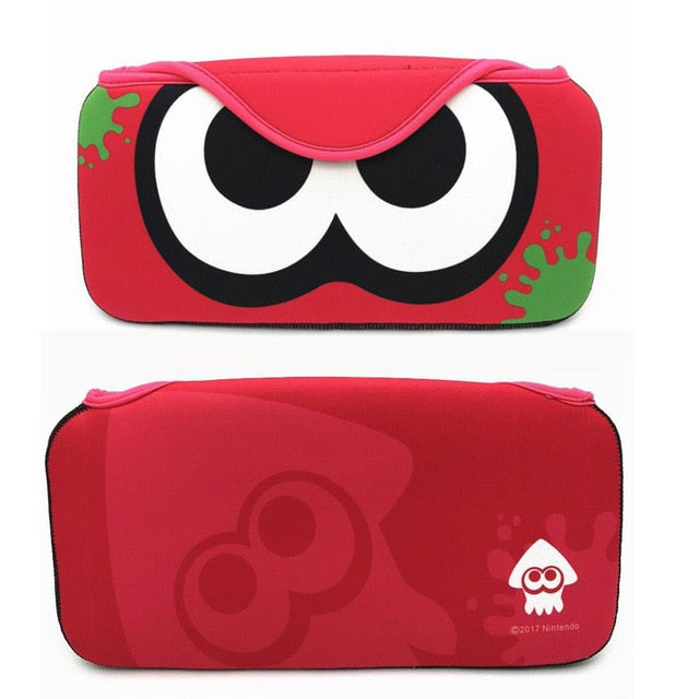 Cute Switch Case: High Quality Protection: green, dark green Animal Crossing characters, cartoon, game-themed style