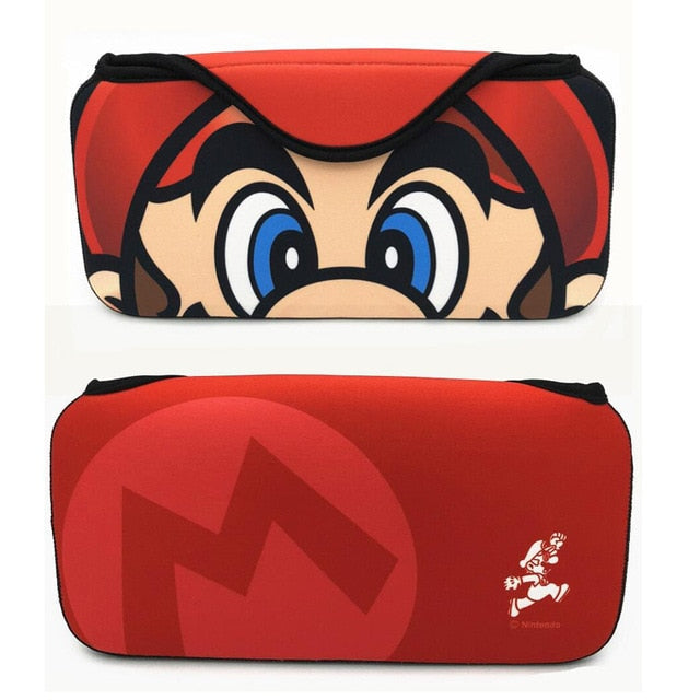 Cute Switch Case: High Quality Protection: green, dark green Animal Crossing characters, cartoon, game-themed style