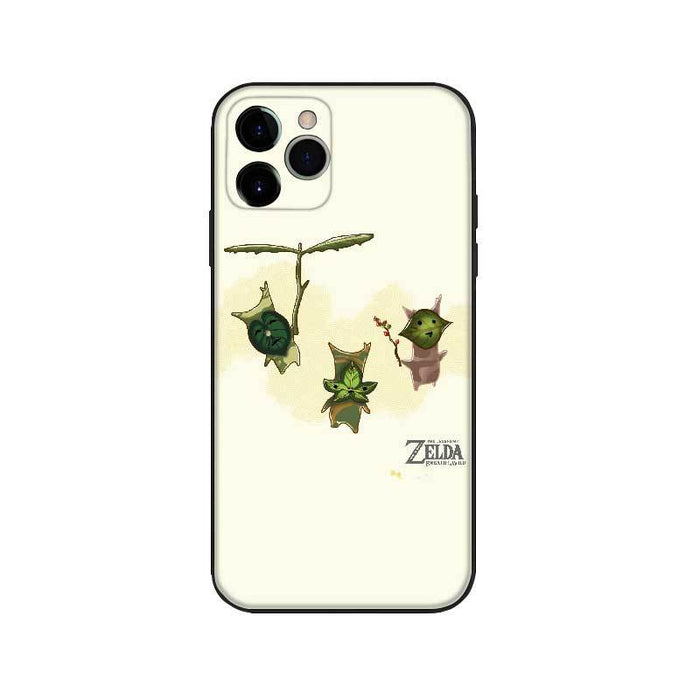 Cute Zelda Phone Case Collection: cream, black The Legend of Zelda theme with cartoon plant-like characters, cartoon, game-th