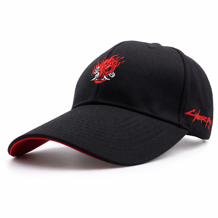 Cyberpunk Baseball Cap: Sun Protection, Adjustable Fit Red