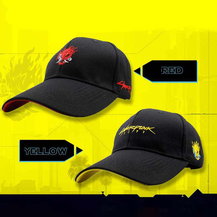 Cyberpunk Baseball Cap: Sun Protection, Adjustable Fit: black, red red dragon graphic, graphic streetwear style