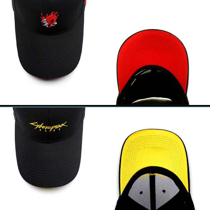 Cyberpunk Baseball Cap: Sun Protection, Adjustable Fit: black, red red dragon graphic, graphic streetwear style