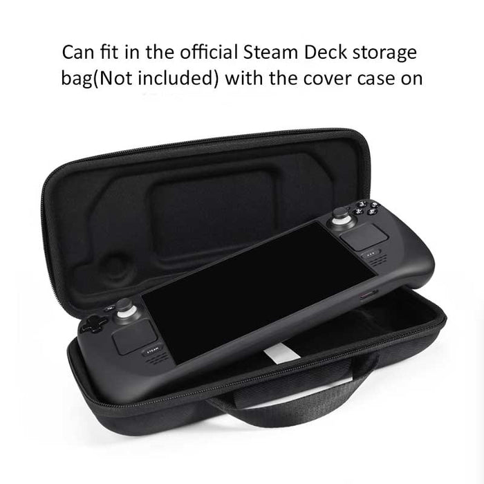 Cyberpunk Steam Deck Case: Ultimate Protection: black, blue anime-style female character, anime, colorful cyberpunk/cartoon s