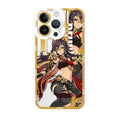 Dehya TPU iPhone Case with Protection: white, gold anime-style female character, anime, fantasy character art style