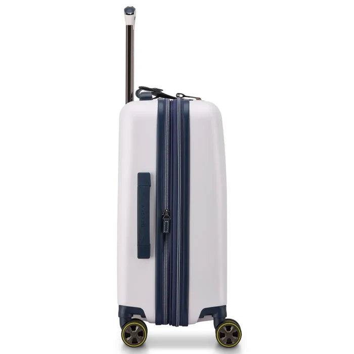 Delsey Cadence 55 cm 4-Wheel Expandable Cabin Suitcase - Ivory / Navy