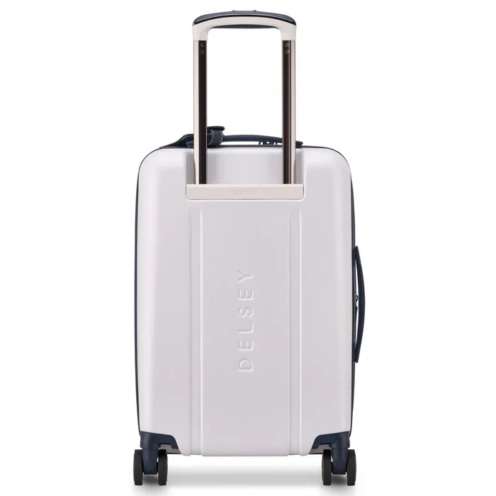 Delsey Cadence 55 cm 4-Wheel Expandable Cabin Suitcase - Ivory / Navy