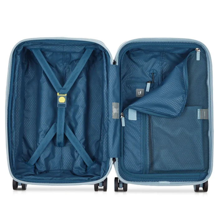 Delsey Chatelet Air 2.0 - 55 cm 4-Wheel Expandable Cabin Suitcase - Light Blue (Limited Edition)