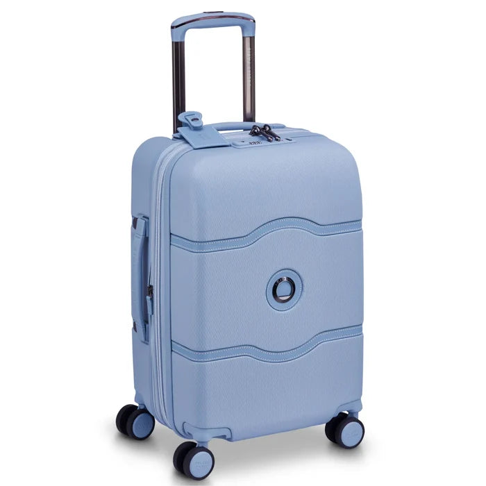 Delsey Chatelet Air 2.0 - 55 cm 4-Wheel Expandable Cabin Suitcase - Light Blue (Limited Edition)