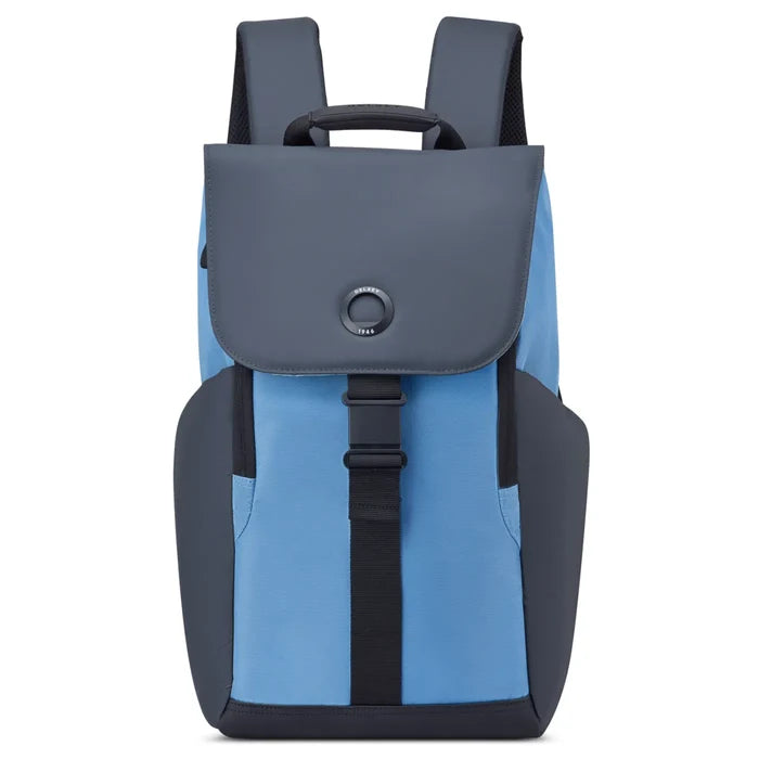 Delsey Securflap 15.6" Laptop Backpack with RFID - Blueberry