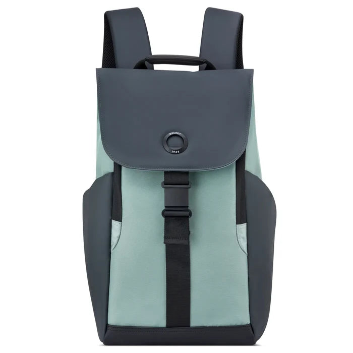 Delsey Securflap 15.6" Laptop Backpack with RFID - Sage Green