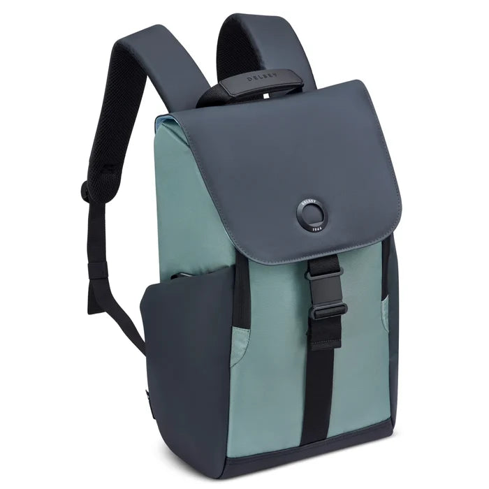 Delsey Securflap 15.6’’ Laptop Backpack with RFID - Sage Green