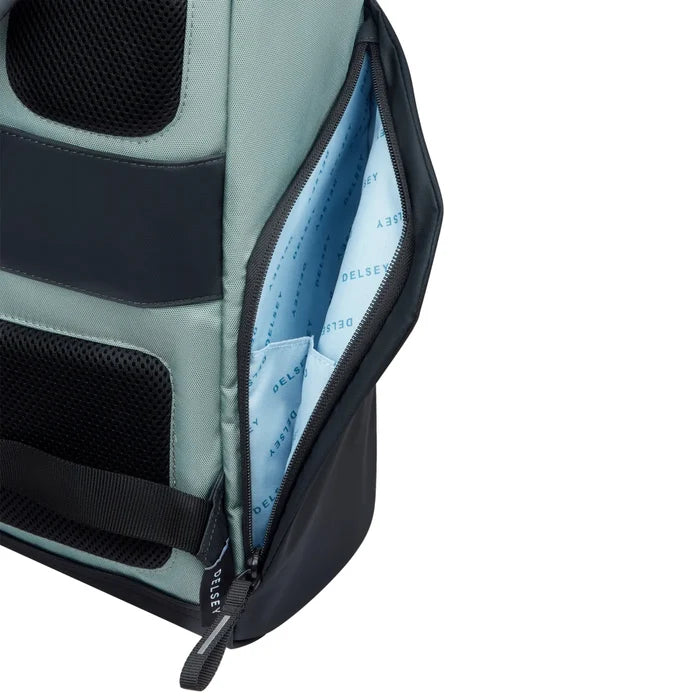 Delsey Securflap 15.6’’ Laptop Backpack with RFID - Sage Green