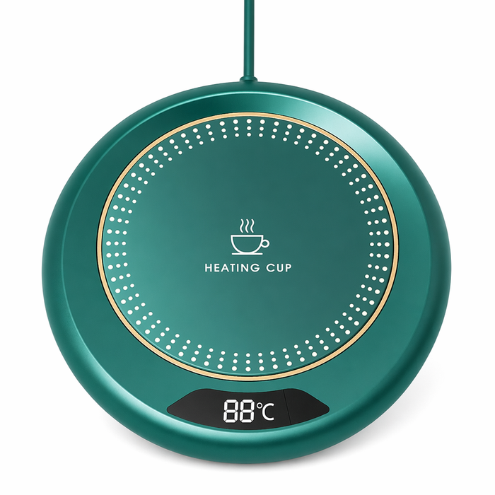 Digital Display USB Coffee Mug Warmer Green
