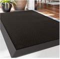 Door Mat 60x90cm Non Slip Dirt Trapper Outdoor Entrance Mat Heavy Duty Brown-113