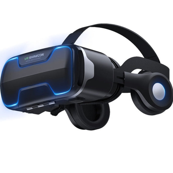 Dragon Blaze Virtual Reality Gaming Headset with Gaming Controller: black, dark gray virtual reality headset, futuristic tech