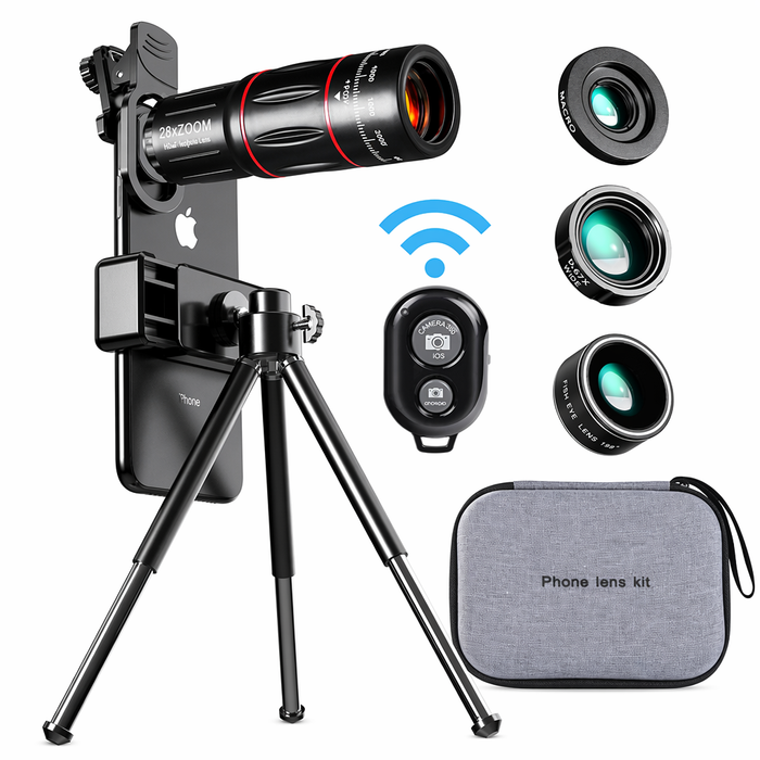 Dragon Bluetooth Telescope Lens Kit with 28X Ultra HD Zoom and Tripod Compatibility Default