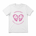 Durable Pink Ribbon Awareness Tee Shirt White
