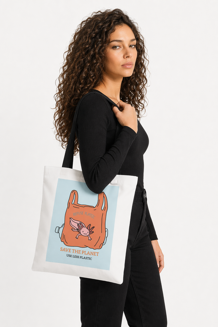 Earth Saver Axolotl Edition Medium Tote Bag Default